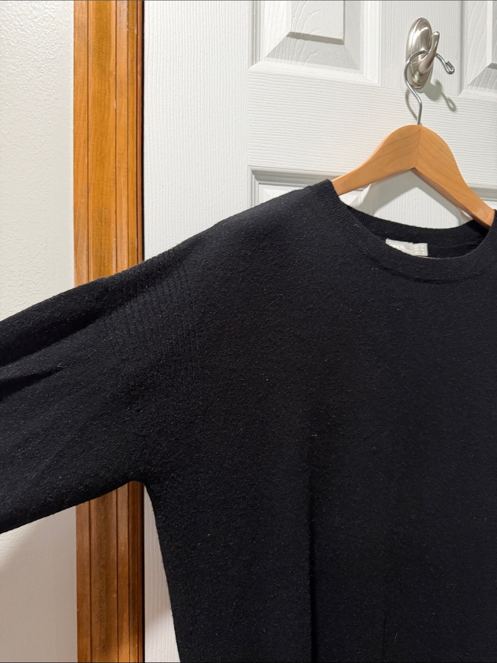 Classic Black Crewneck Sweater